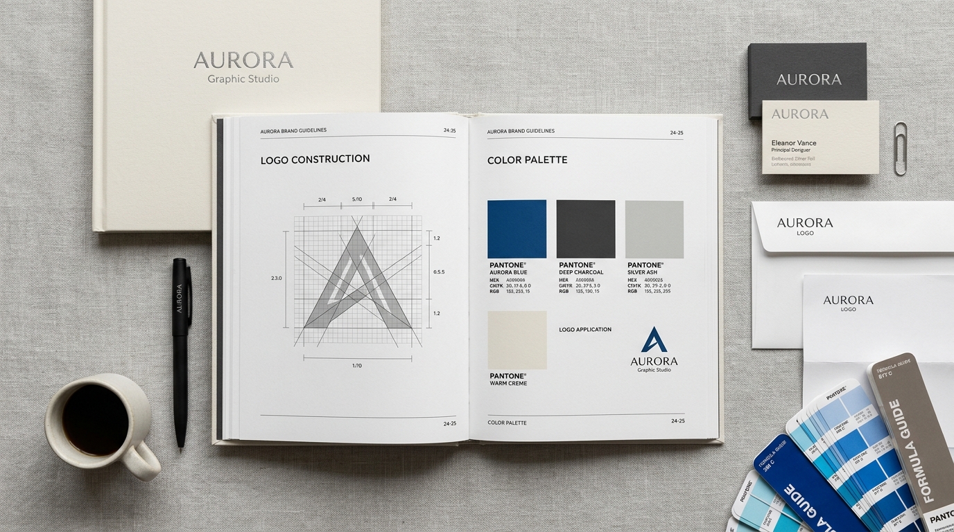 Manual de marca para Aurora Studio